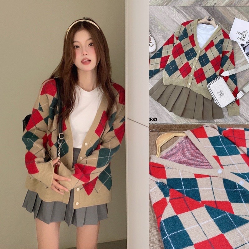 [HÀNG SẴN]ÁO KHOÁC CADIGAN QUẢ TRÁM RỰC RỠ SẮC MÀU HÀNG QUẢNG CHÂU | BigBuy360 - bigbuy360.vn