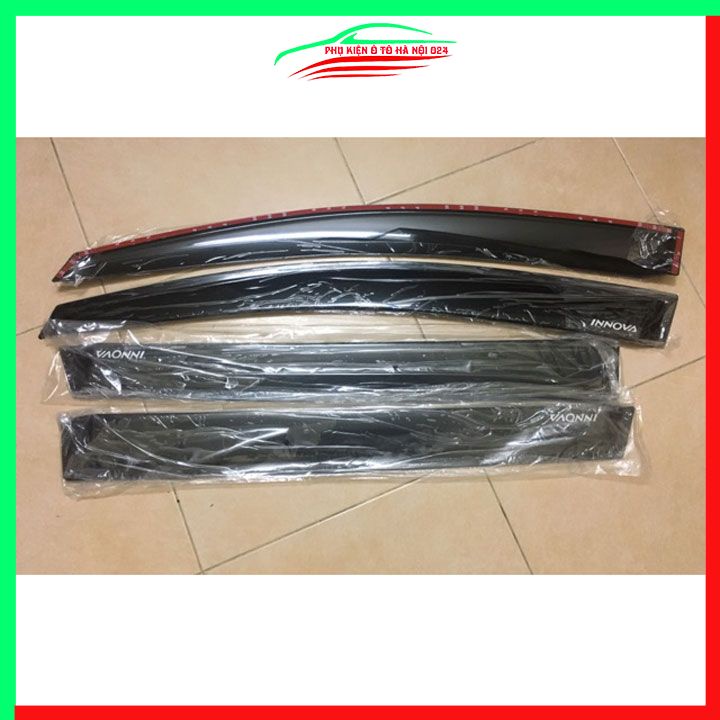 Vè che mưa cho xe ô tô Innova 2005-2016 vè đen bảo vệ trang trí xe