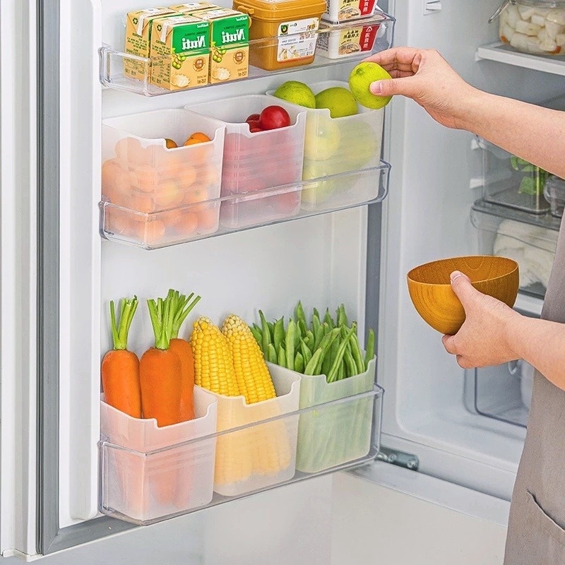 Hộp Đựng Thực Phẩm Có Cửa Tủ Lạnh Tiện Lợi Dành Cho Nhà Bếp