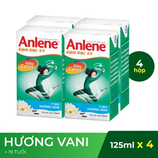 Sữa nước Anlene CONCENTRATE đậm đặc Lốc 4x125ml