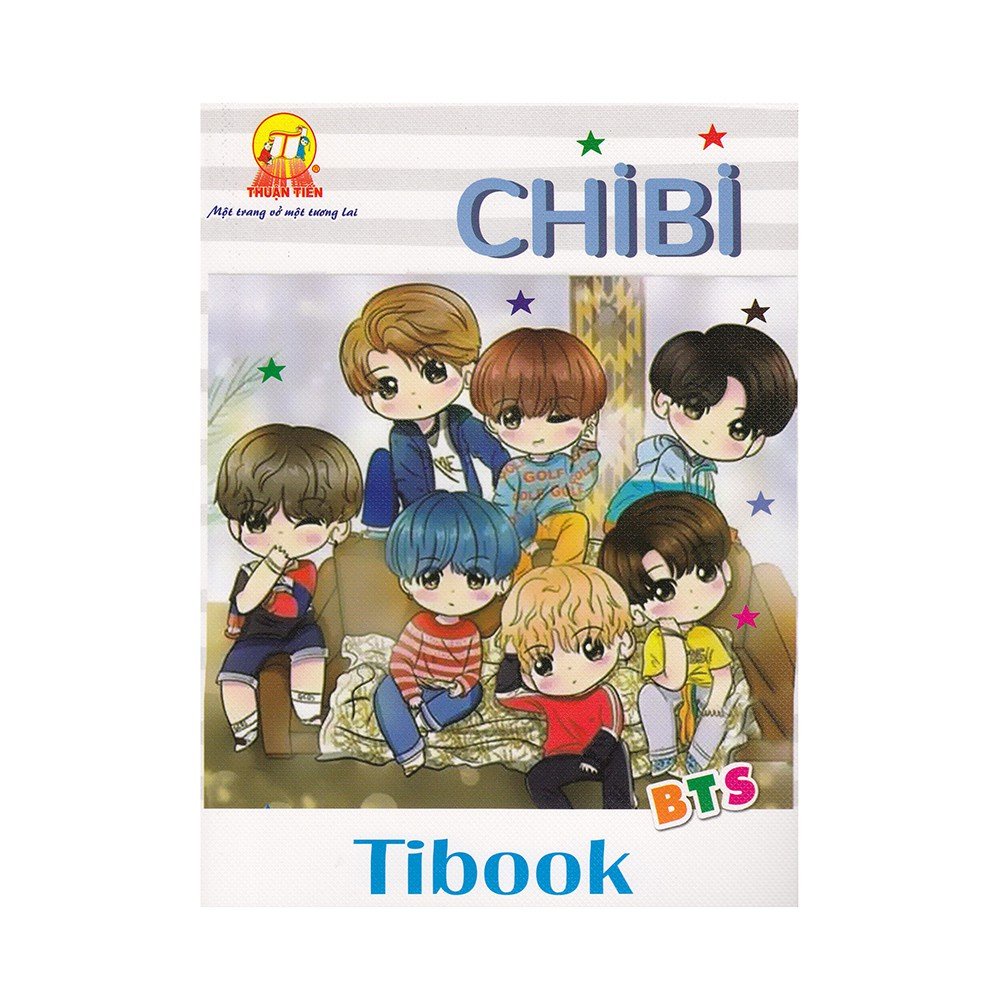 Tập học sinh - Lốc 5 Cuốn Tập Học Sinh Thuận Tiến Chibi BTS - TIBOO