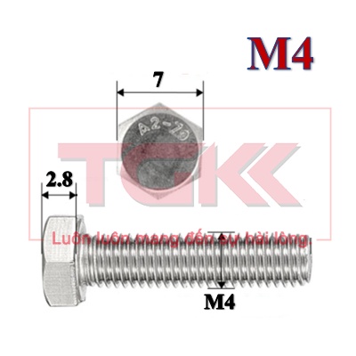 Bulong inox 304 M4