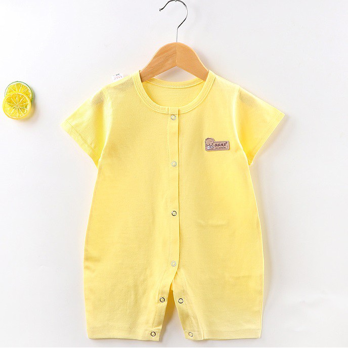 Bodysuit cotton bé trai và bé gái tay ngắn romper