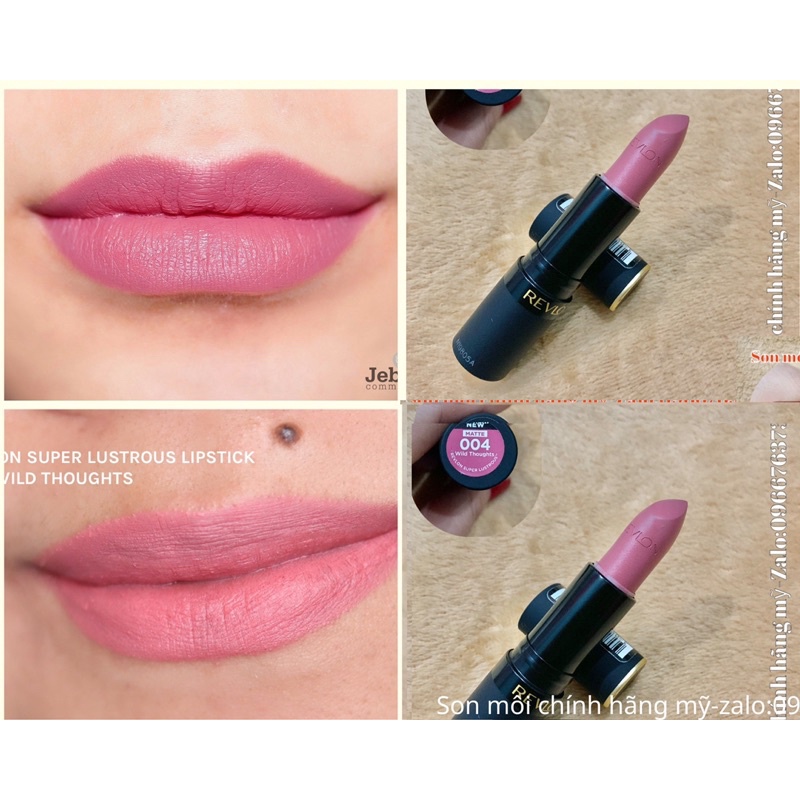 Son thanh lý Revlon Super Lustrous The Lustrous  Mattes Lipstick chính hãng mỹ
