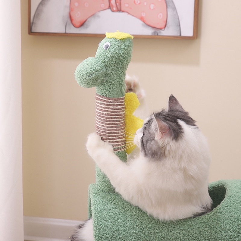 Cây cào móng hình khủng long/ cattree cho mèo khủng long BECHON
