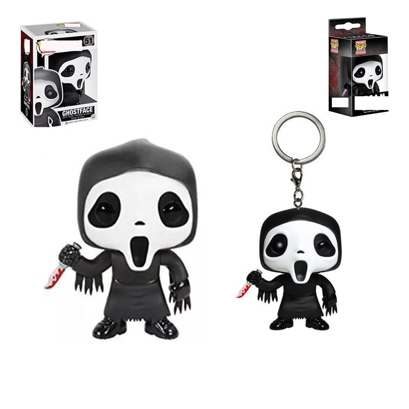new Funko Pop Scream Ghost Face Terror Figures Toy Key Chain Kids Gifts Collections