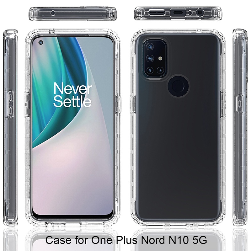 Ốp Điện Thoại Trong Suốt Chống Sốc Màu Gradient Cho OnePlus Nord N10 5G