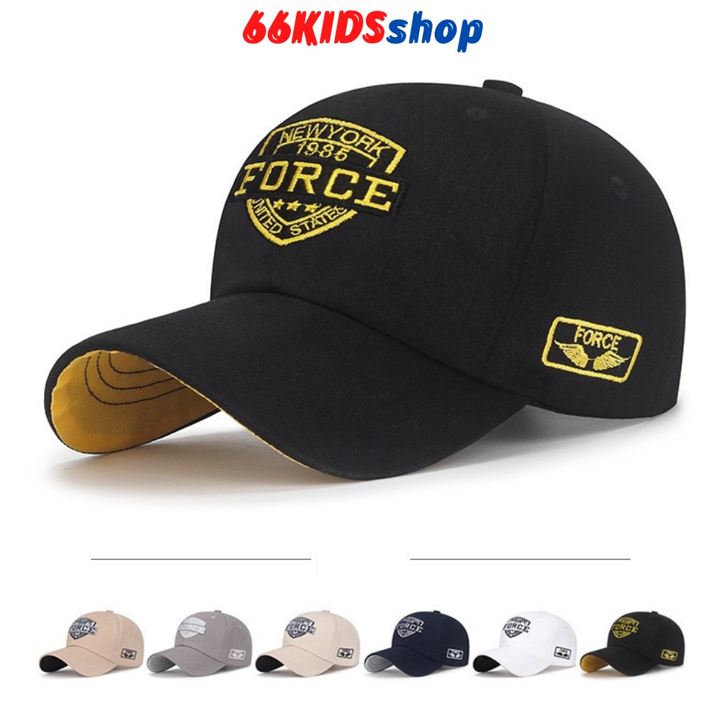 Mũ đi biển thêu nổi chữ FORCE cực đẹp phong cách thời trang Hàn Quốc cho nam và nữ 66KIDS SHOP