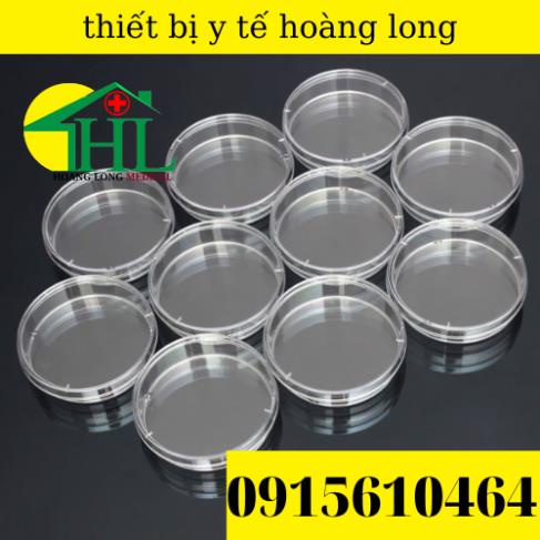 Túi 10 Cái - Đĩa Petri Nhựa Tiệt Trùng 90x15mm