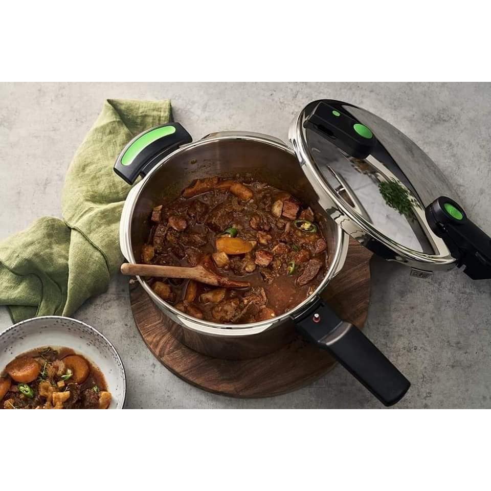 Nồi Áp Suất FISSLER VITAQUICK GREEN 6L Kèm Xửng Hấp dùng được cho bếp từ - HÀNG ĐỨC GIÁ TỐT