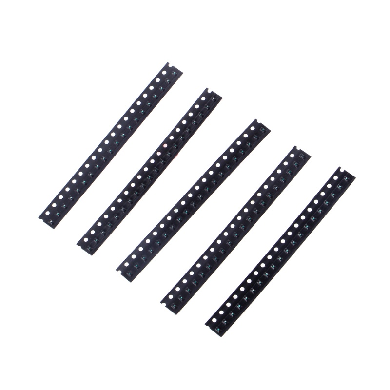 Set 100 đèn LED SMD 0603 5 màu ánh sáng trắng/xanh lá/vàng/đỏ/xanh lá