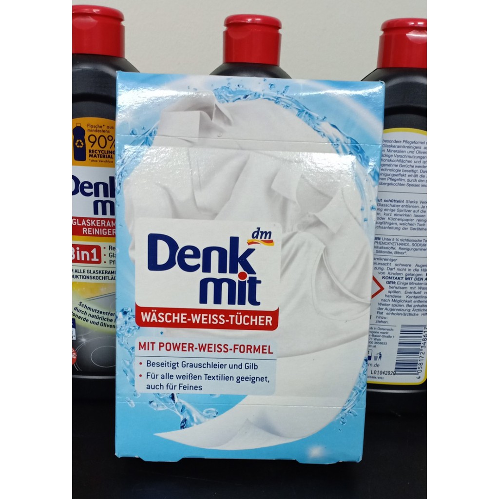 GIẤY TẨY TRẮNG QUẦN ÁO DENKMIT -ĐỨC