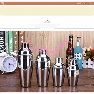 Bình lắc inox pha trà sữa – dụng cụ pha chế cocktail chuyên nghiệp, có lưới lọc, nhiều dung tích