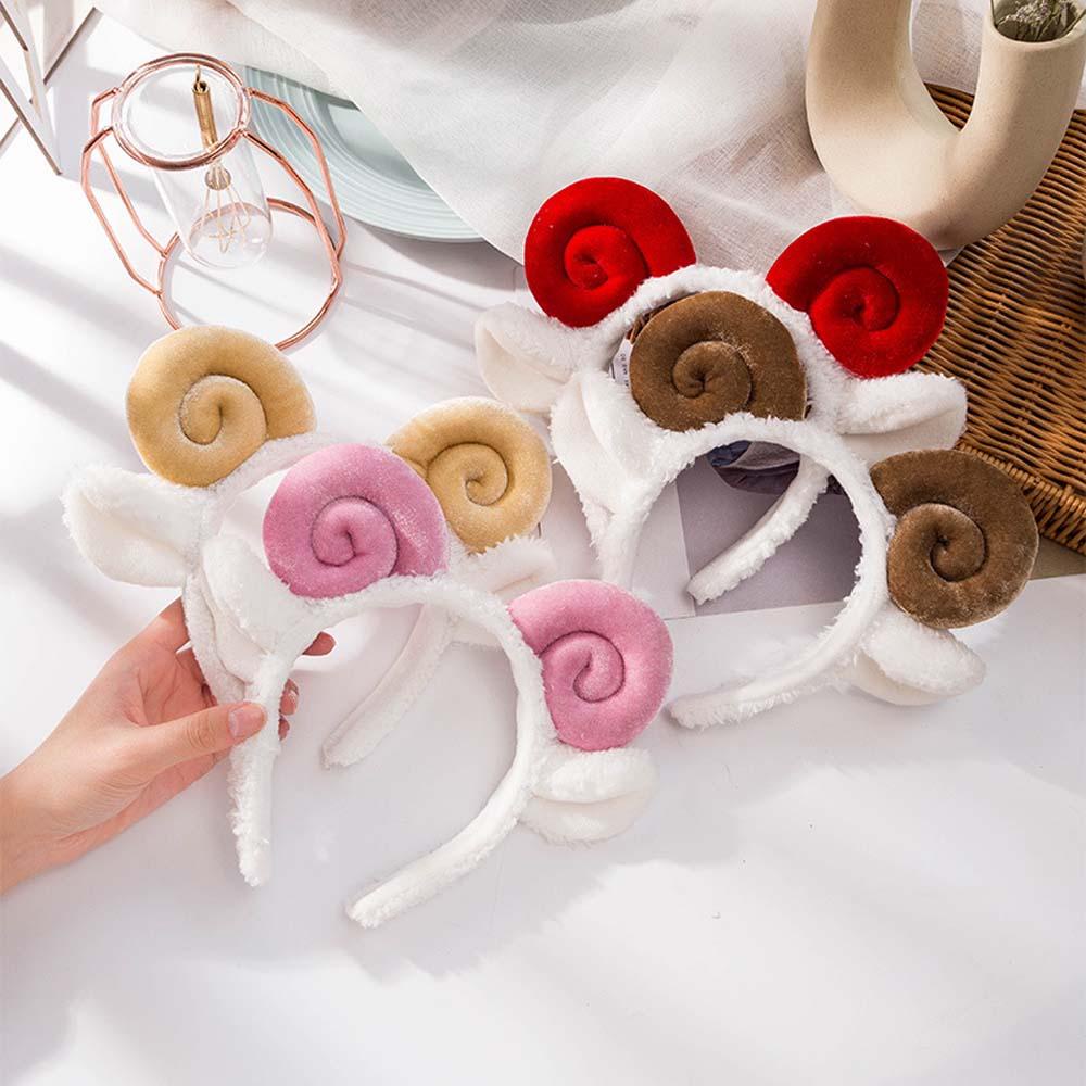 Băng Đô Cài Tóc Rửa Mặt Hình Tai Cừu Dễ Thương