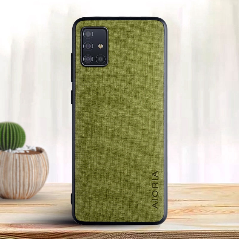 Ốp Điện Thoại Da Pu Phối Vải Dệt Cho Samsung Galaxy A10 A40 A5 2017 A51 A6 A8 Plus 2018 A71 | BigBuy360 - bigbuy360.vn