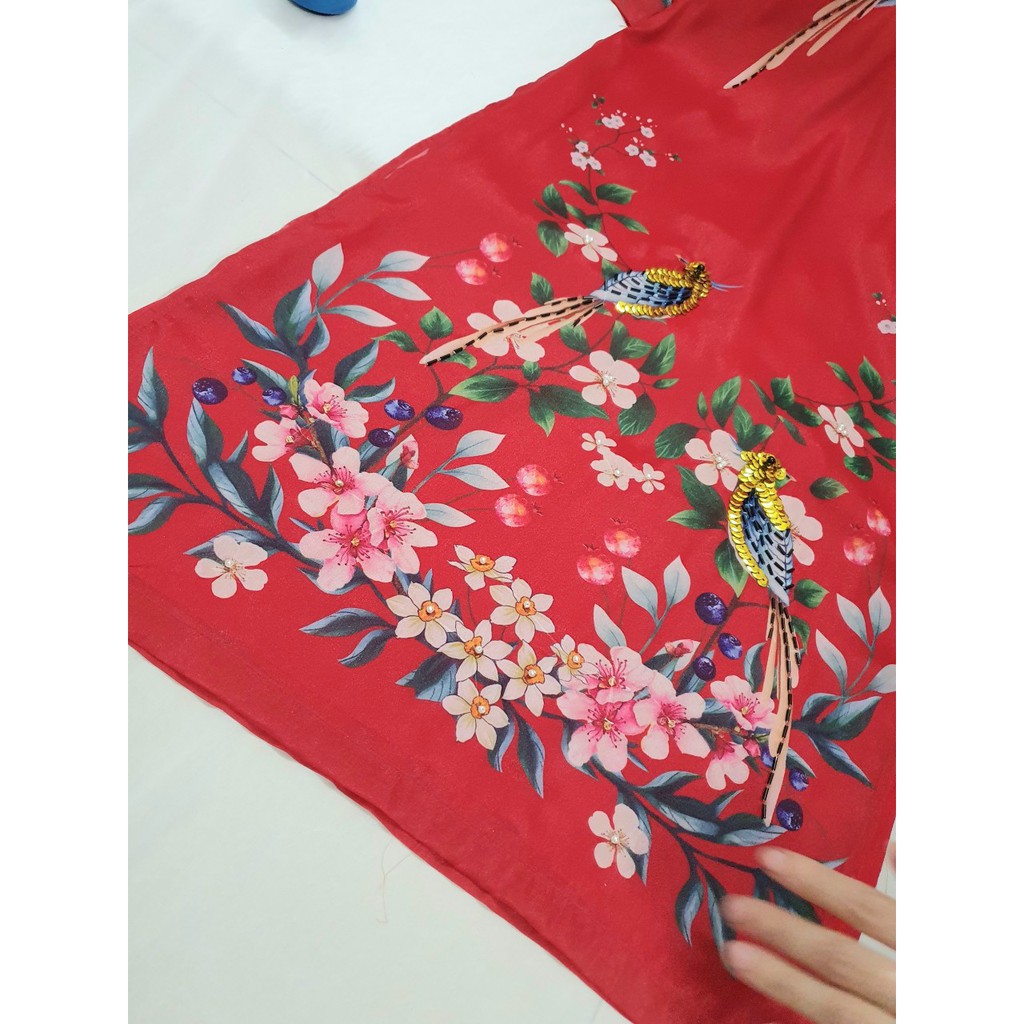 Áo dài nữ 🎀FREESHIP🎀 Áo dài cách tân tơ óng đính hạt [ao dai lua] | BigBuy360 - bigbuy360.vn