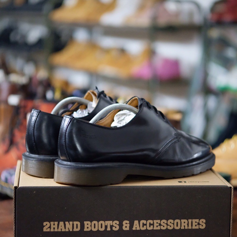 Giày Dr Martens 1461 Black Smooth - Size 44 - chính hãng đã qua sử dụng