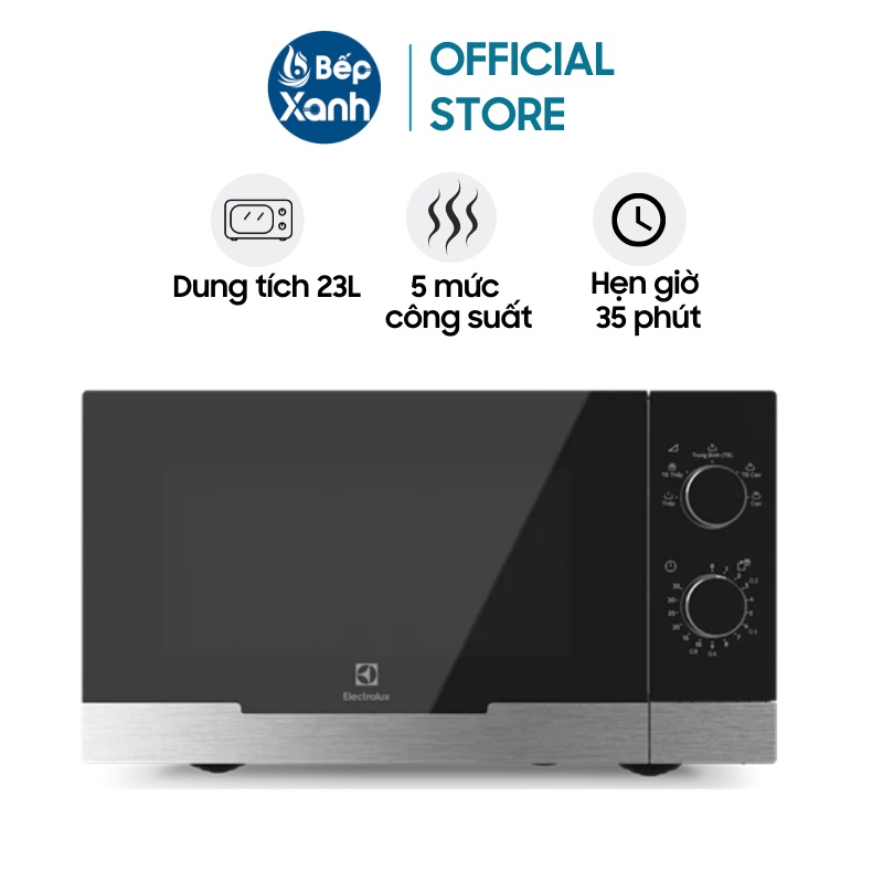 Lò Vi Sóng Electrolux EMM23KI9EBP 23 lít  - 5 Mức Công Suất - Hẹn Giờ - Bảo Hành 24 Tháng Chính Hãng