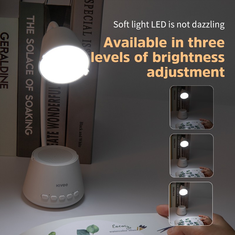 Đèn led Kivee kết nối bluetooth điều khiển bằng điện thoại phát nhạc tiện dụng cho phòng ngủ