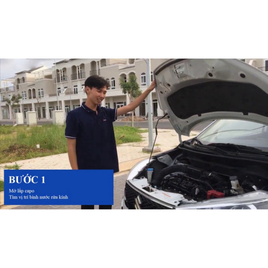 100 Viên sủi rửa kính lái chuyên để sử dụng xe con - Chất gột rửa kính chắn gió xe