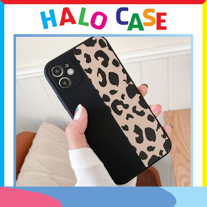Ốp lưng iphone cạnh vuông da báo love hàng đẹp 5s/6/6plus/6s/6splus/7/7plus/8/8plus/x/xr/xs/11/12