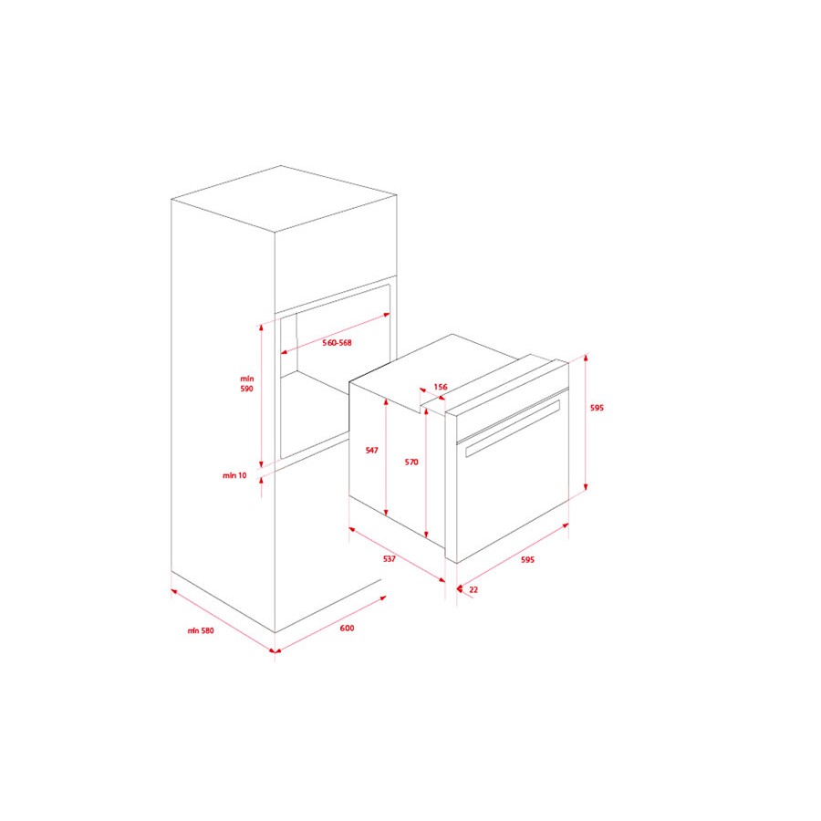 Lò nướng âm tủ Teka HSB 635, bảo hãng chính hãng 02 năm