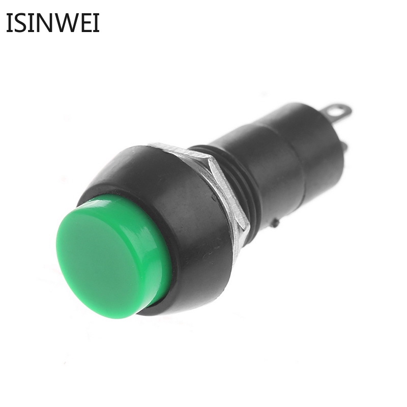 Nút công tắc tự khóa PBS-11A 12mm dạng nhấn màu xanh/đỏ