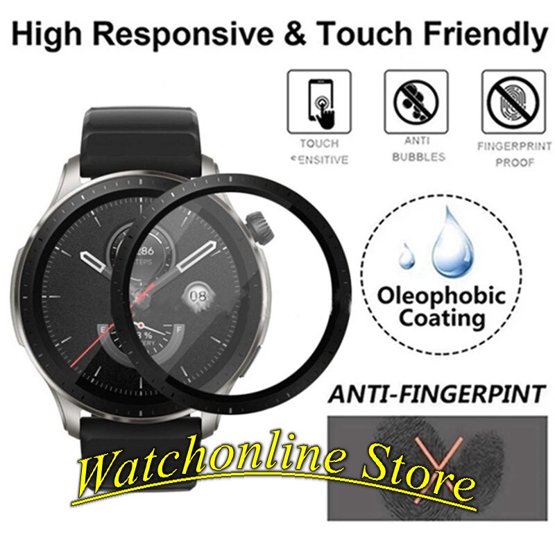 Miếng dán 3D Full màn Xiaomi Amazfit GTR 4 GTR 3  bảo vệ màn hình chống xước