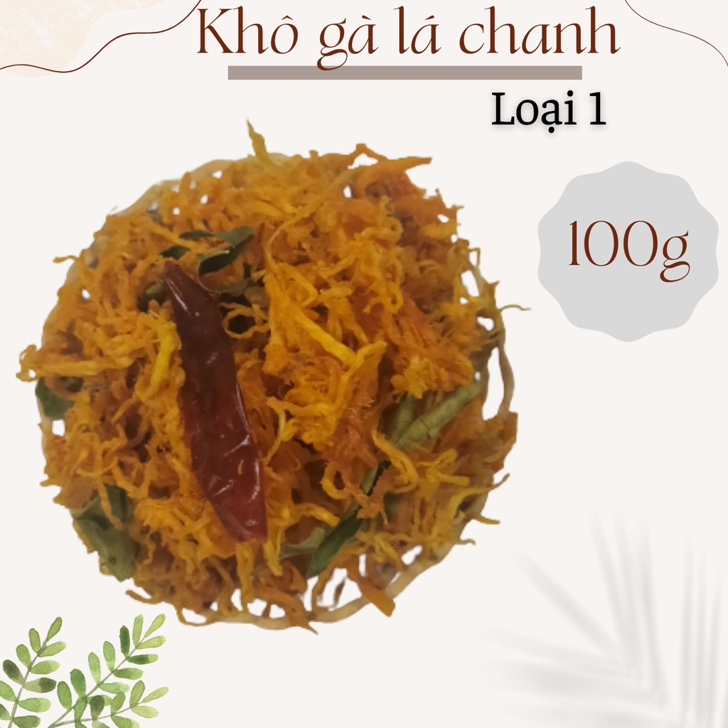 100g Khô gà lá chanh loại 1 siêu ngon | BigBuy360 - bigbuy360.vn