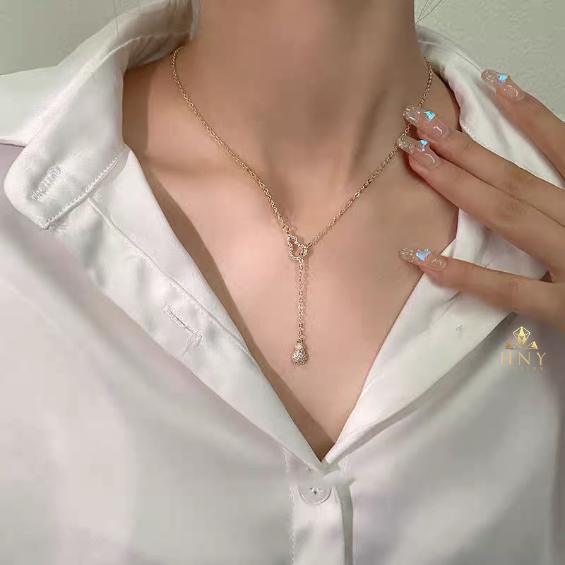 Dây chuyền hồ lô bạc s925 phong cách trung hoa HNY Jewelry DC07