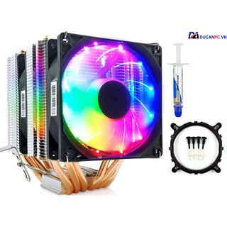 Mua Tản Nhiệt Khí  Fan CPU Snowman M-X6 Led RGB Dual Fan - Hỗ Trợ All CPU