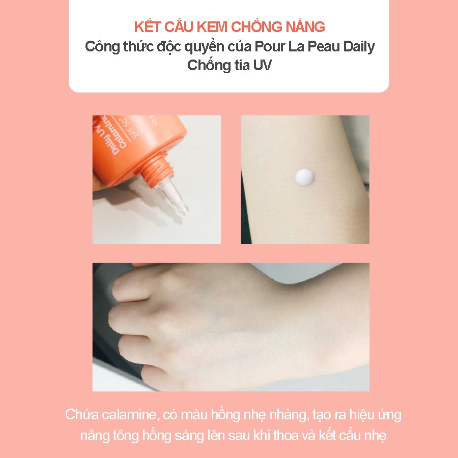 Kem Chống Nắng POUR LA PEAU DAILY UV CALAMINE SUN SCREEN_Mỹ phẩm Hàn Quốc chính hãng