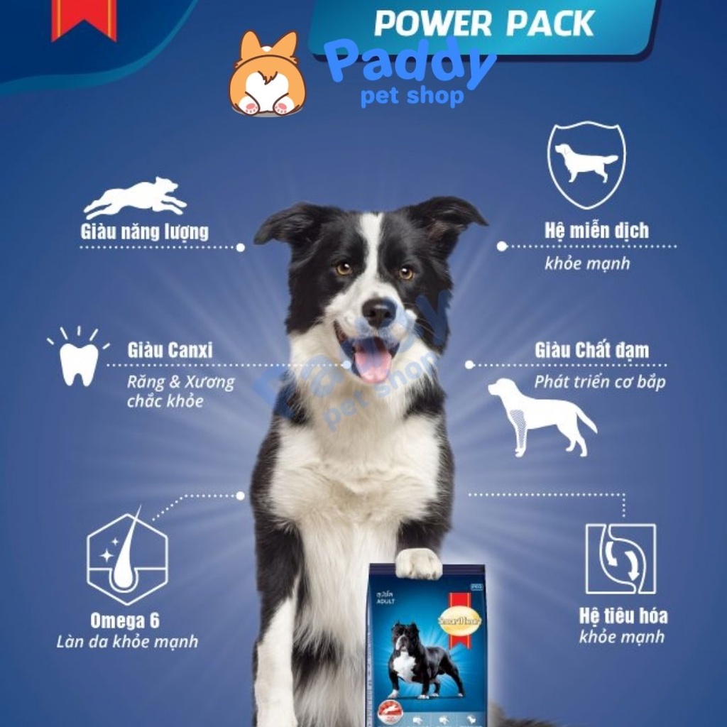 Hạt SmartHeart Power Pack Phát Triển Cơ Bắp Cho Chó Mọi Lứa Tuổi