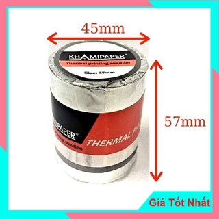 Giấy In Hóa Đơn In Nhiệt Khami Paper K57 Phi 45 Bọc Bạc