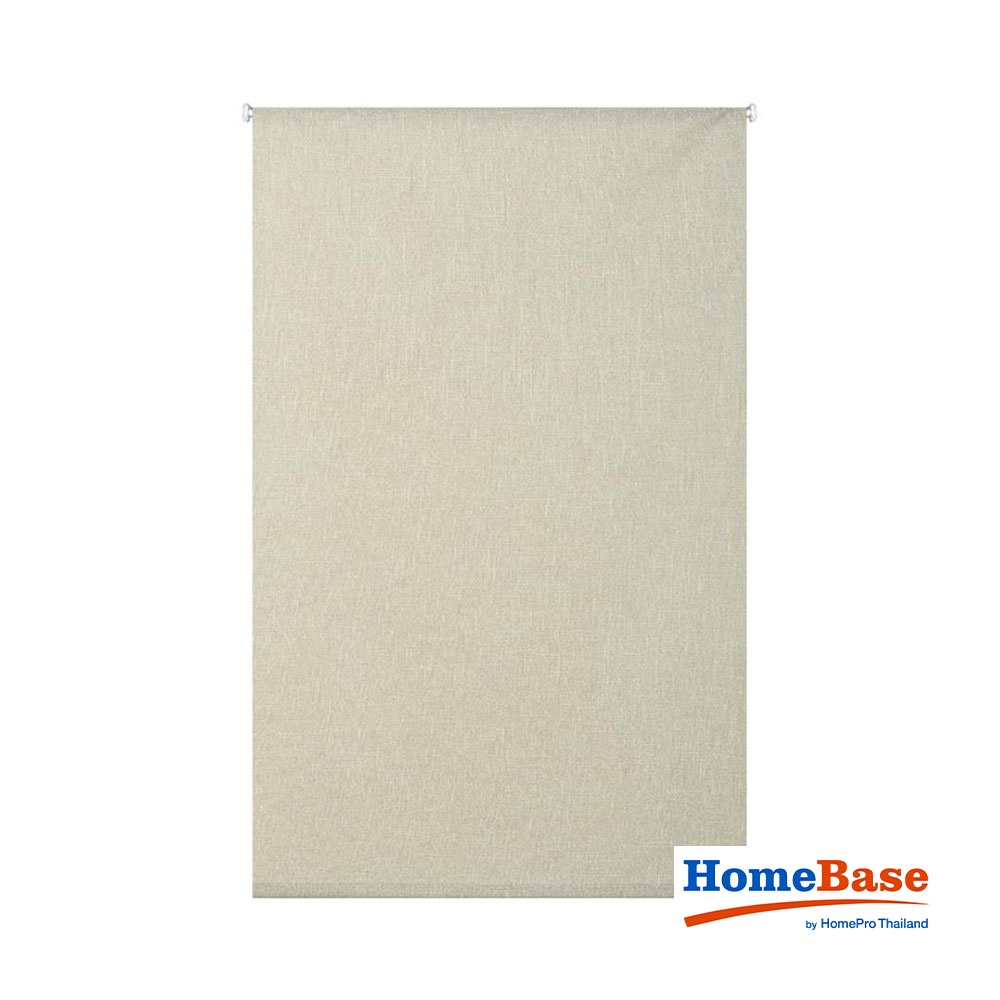 HomeBase HLS Rèm màn cuốn Polyester R100xC160cm màu kem