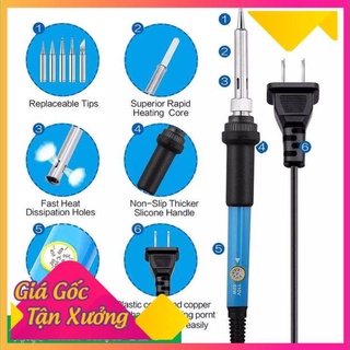 Fg666 combo mỏ hàn điều chỉnh nhiệt độ tq936 + 1 thiếc hàn