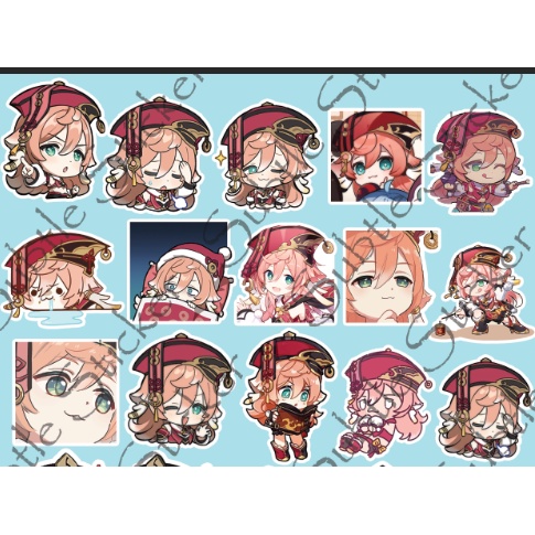 - Set 10/15 Sticker Yanfei game Genshin Impact hình dán trang trí vali, điện thoại, laptop, siêu đẹp
