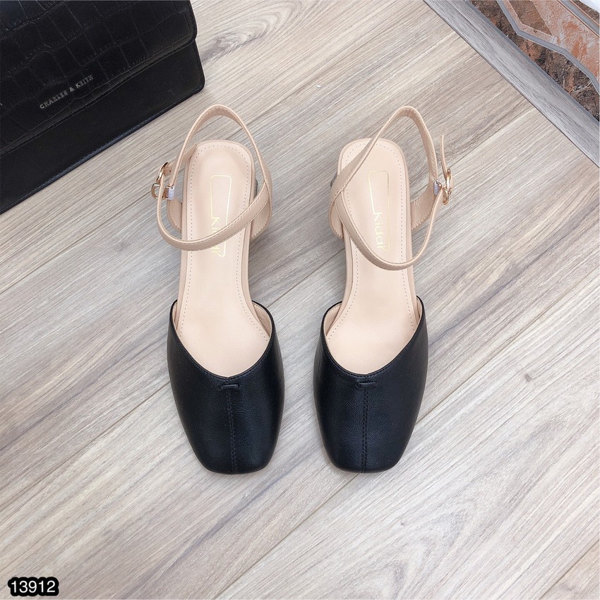 Giày Sandal Mũi Vuông CHIMOKA Cho Nữ Đế Cao 3cm 13912