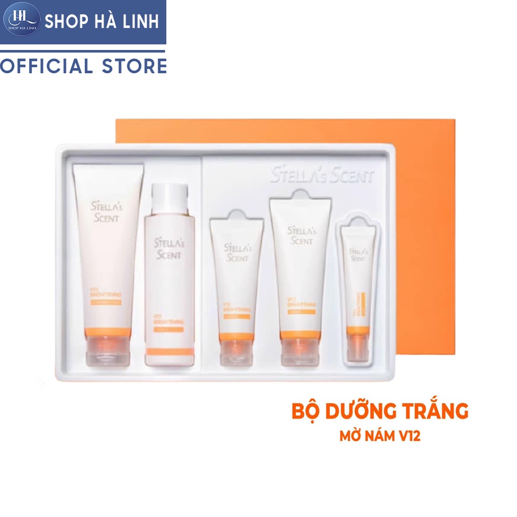 Bộ Dưỡng Trắng Da Mờ Nám,Tàn Nhang V12 Stella's Scent Hàn Quốc