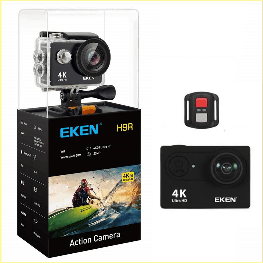 ⭐Camera hành trình Eken Ultra HD Wifi quay video 4K tặng đầy đủ bộ phụ kiện sports lắp đặt trên cả ô tô xe máy