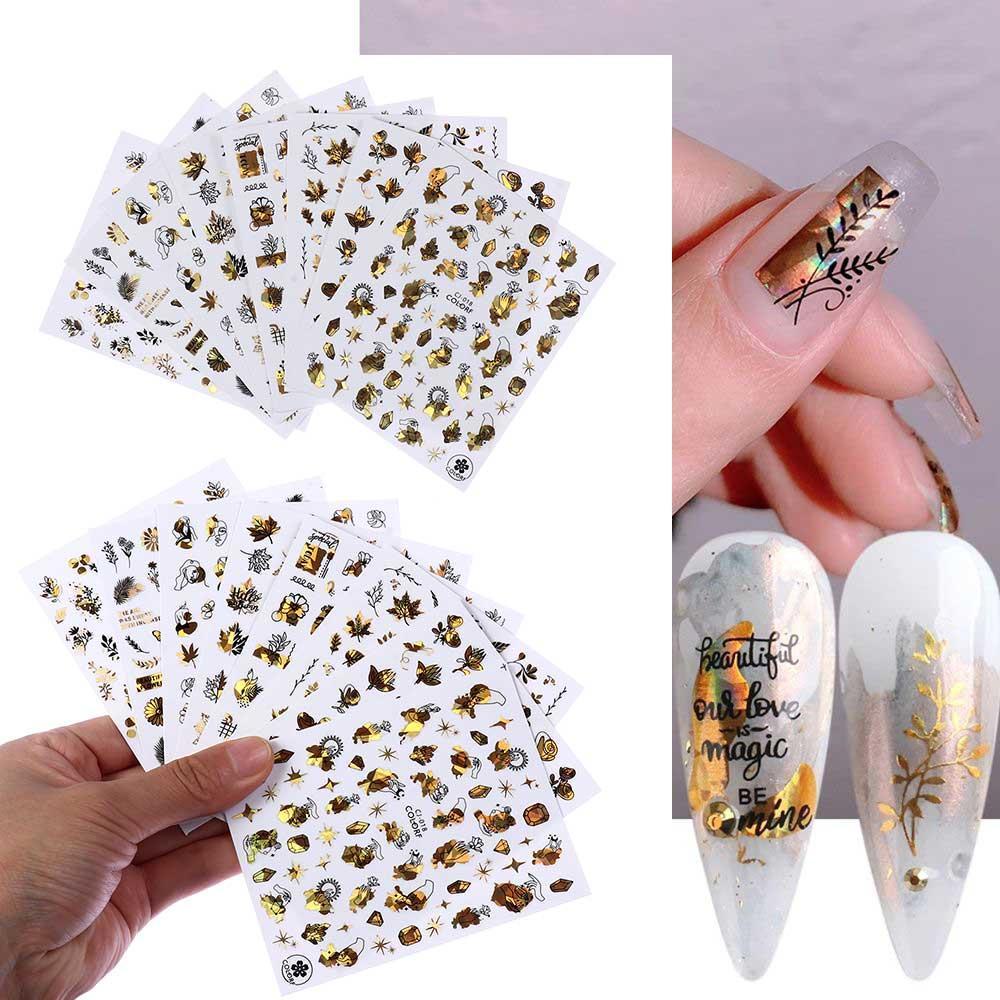 EUTUS Miếng Dán Trang Trí Móng Tay 3D DIY Độc Đáo