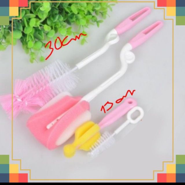 Bộ Chổi Cọ rửa bình sữa 4 chi tiết/2 chi tiết