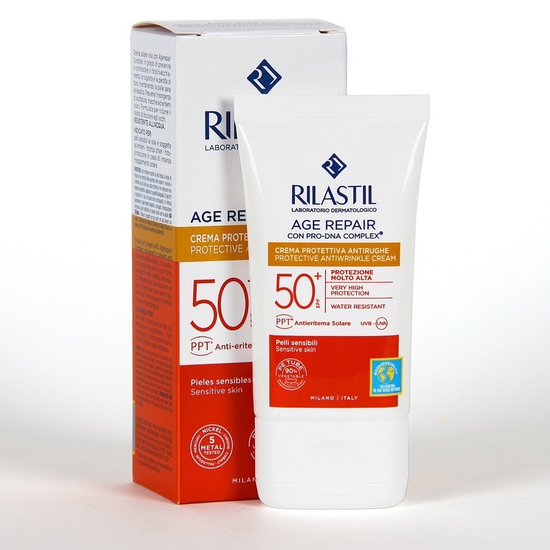 Kem chống nắng Rilastil Water touch fluid - Water touch matt - Age repair - Acnestil