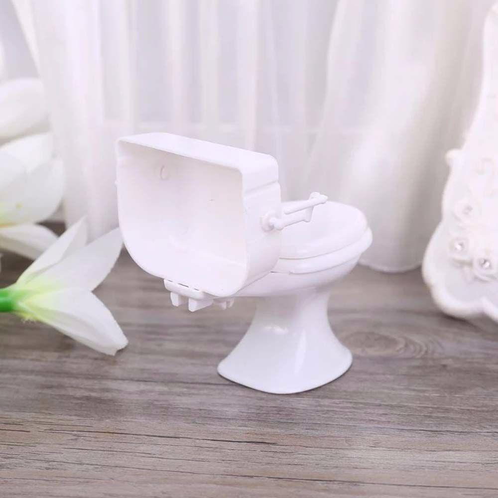 1 Mô Hình Bồn Cầu Mini Trang Trí Nhà Búp Bê