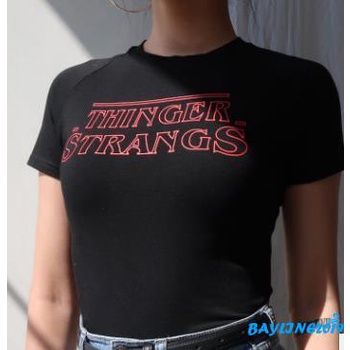 Áo Thun Crop Top Tay Ngắn Thời Trang Trẻ Trung Cho Nữ