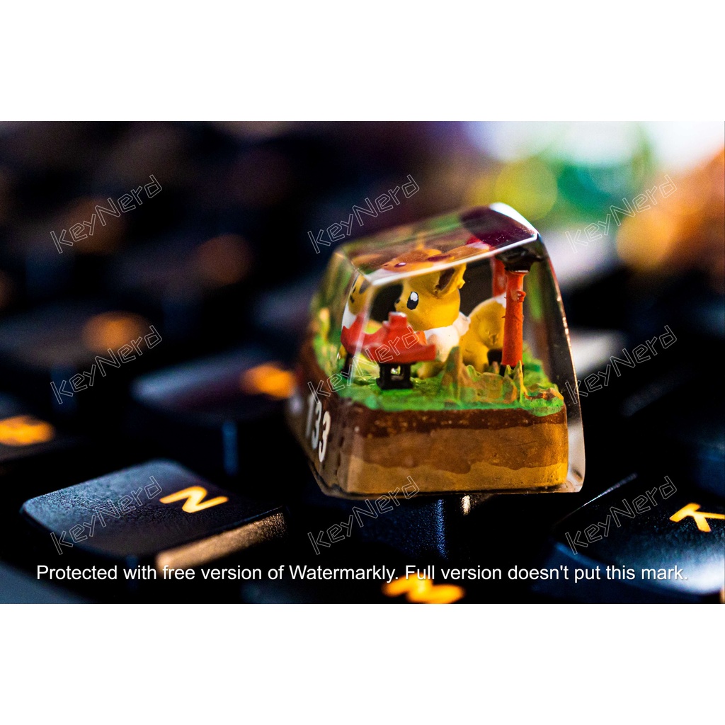 Keycap resin pokemon - nút bàn phím cơ - artisan