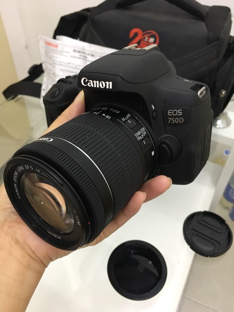 ⛔️Máy ảnh Canon EOS 750D + Lens 18-55mm STM - BH LBM 12/2019