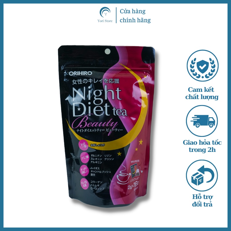 Trà giảm cân an toàn Orihiro Night Diet Tea của Nhật Bản