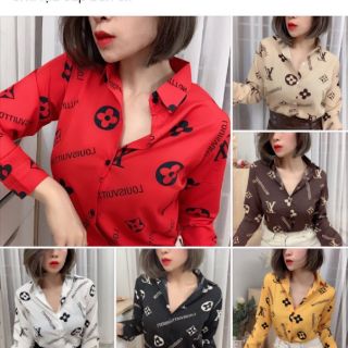 Áo sơ-mi nữ lụa 3d nhiều mẫu 1