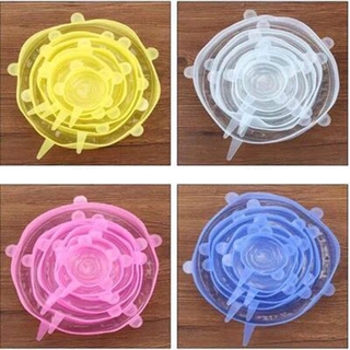 Set 6 nắp silicon đậy bảo quản thực phẩm tiện lợi